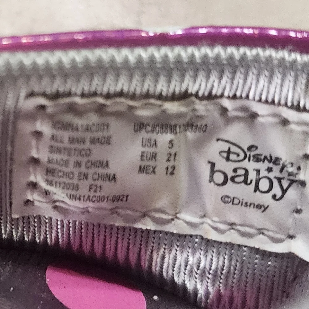 Disney Baby Walker Shoes Pink White Minnie Mouse